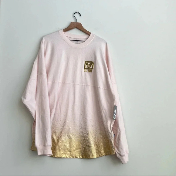 NEW 2021 Disney World Parks New Year’s Eve Champagne Pink Gold Spirit Jersey XXL - Picture 4 of 16